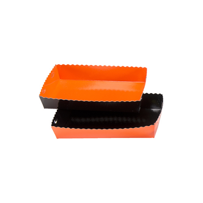 Dessert tray 190x120x35mm orange-black
